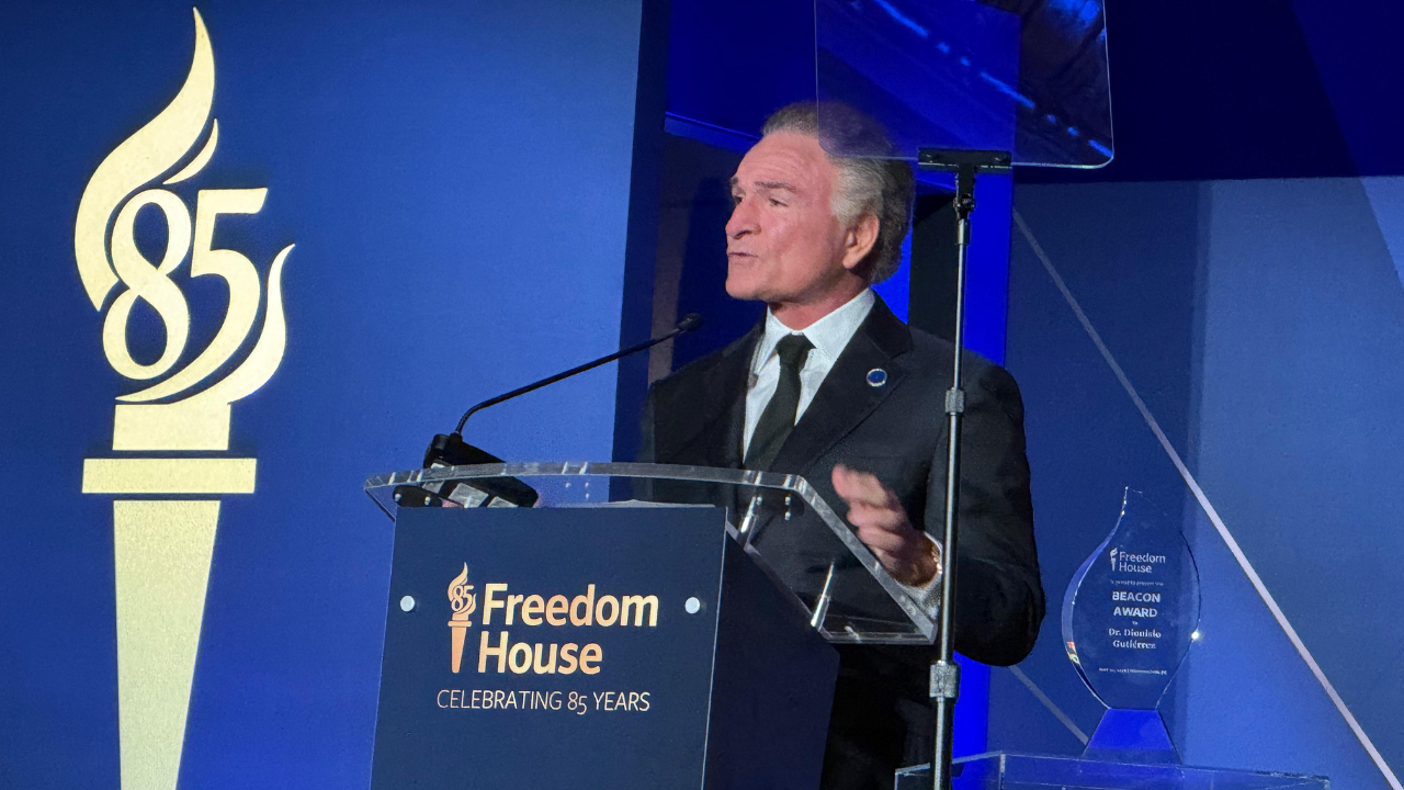 Dionisio Gutiérrez Receives Freedom House’s 2026 Beacon Award for His Leadership in Defense of Democracy